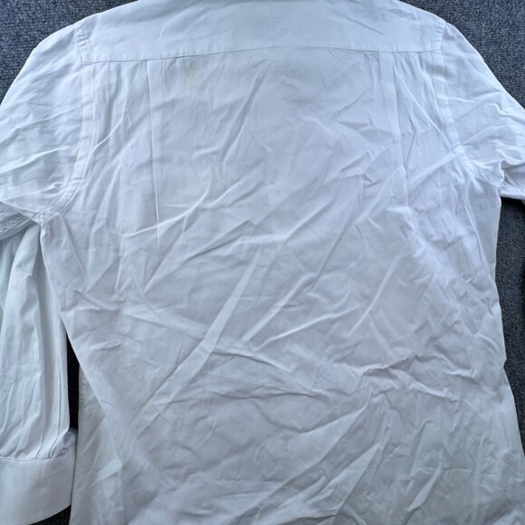 Gitman Bros Button Up Shirt WHITE Long Sleeve Cotton Oxford, Men's 16.5 34 - Picture 16 of 16